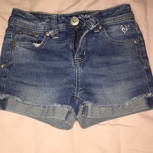 Kids justice jean shorts